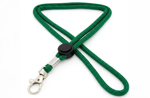 Tubular round lanyard for budget event batches