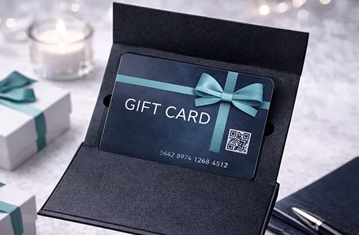 Premium gift card packaging box