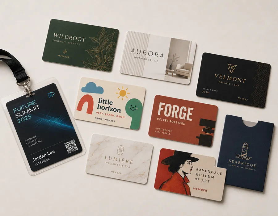 Custom card printing project — PVC, paper, smart cards, packaging and badge holders by Lumacards