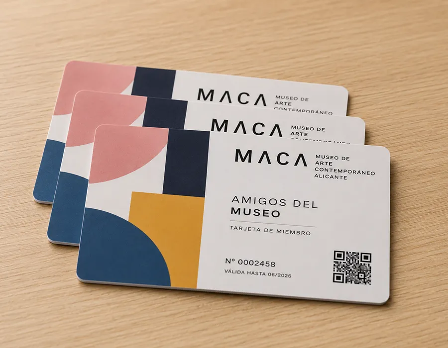 Custom PVC membership cards with photo and tier design for clubs and associations