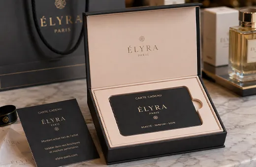Rigid presentation box for premium gift card gifting