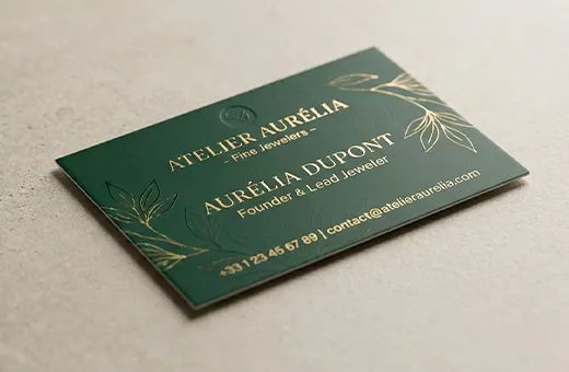 Premium paper business card
