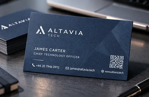 Standard European paper business card format 85 by 55 mm wallet compatible