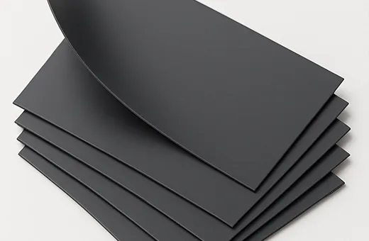 Paper card with soft-touch matte lamination
