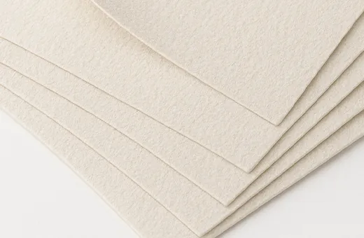 Uncoated natural paper card with textured surface