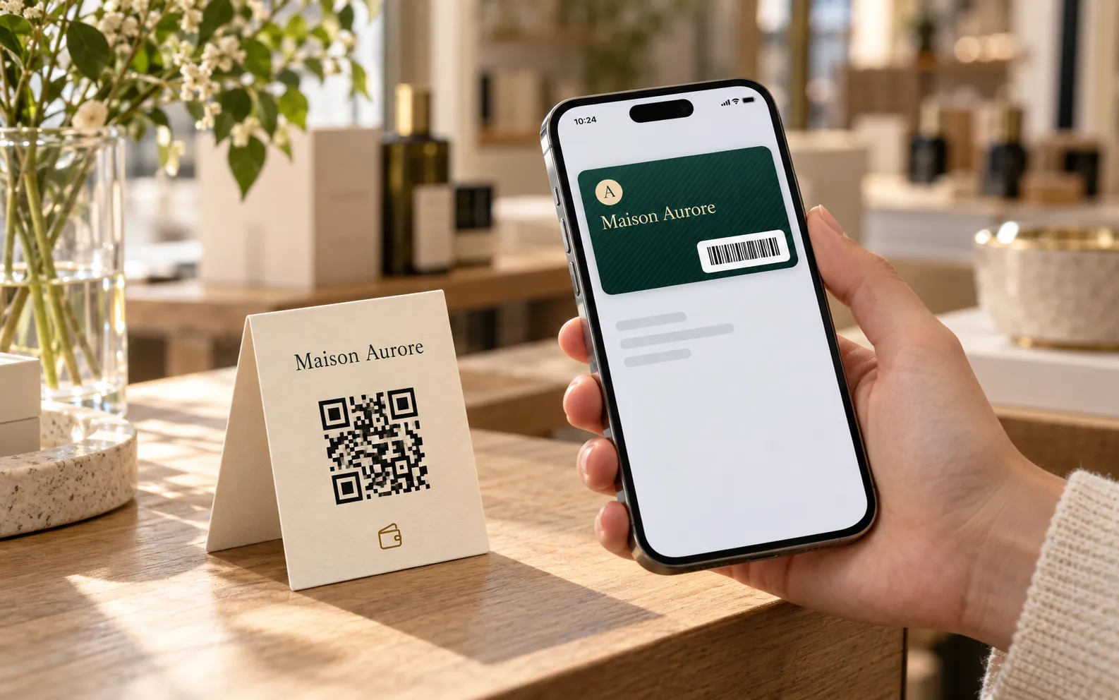 A card being added to Apple Wallet in one tap, from a link