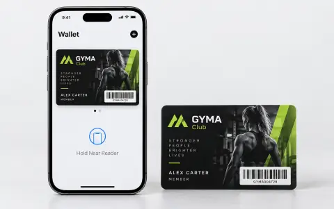 Loyalty card in Apple Wallet and Google Wallet