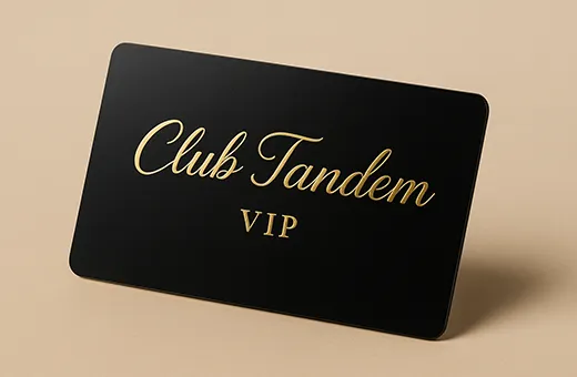 Premium gift card with gold foil stamping on logo for luxury brand positioning