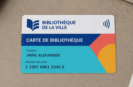 NXP ICODE SLIX ISO 15693 smart card for longer range contactless identification in libraries and logistics