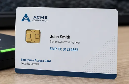 Java Card smart card with applet loading for secure government and enterprise authentication