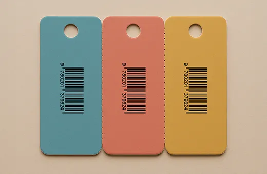 Gift card tri-card format with three separable cards for multi-recipient gifting